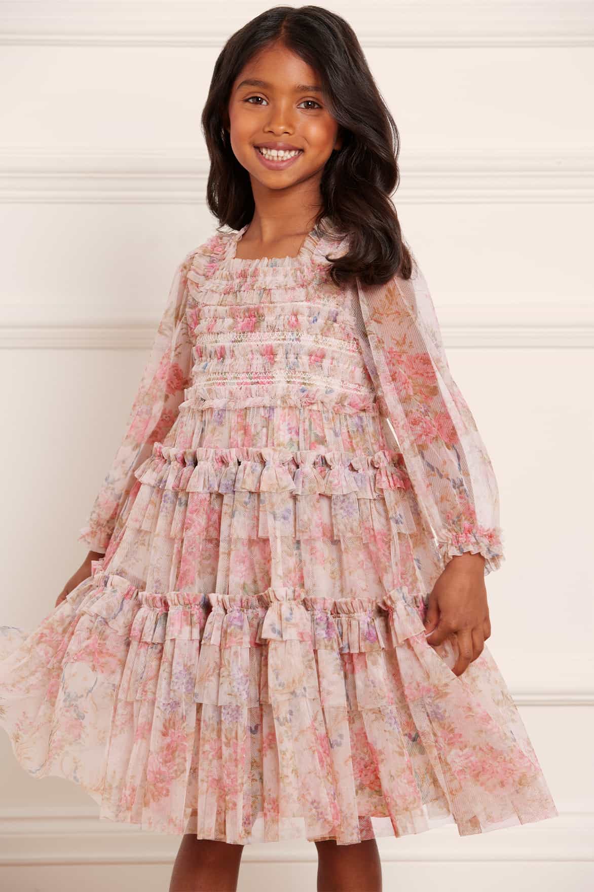 Flower Girl Pageant Dress With Lace Appliques And Puffy Tulle Princess  Skirt Perfect For Formal Occasions And Proms From Dresstop, $102.52 |  DHgate.Com